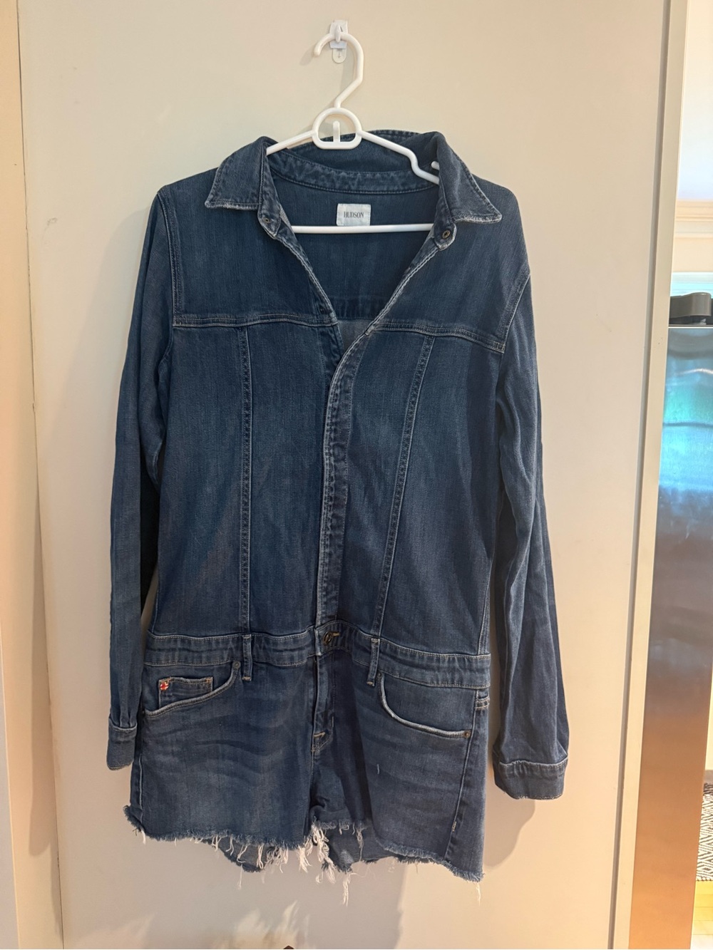 Hudson Jeans Dark Blue Denim Romper